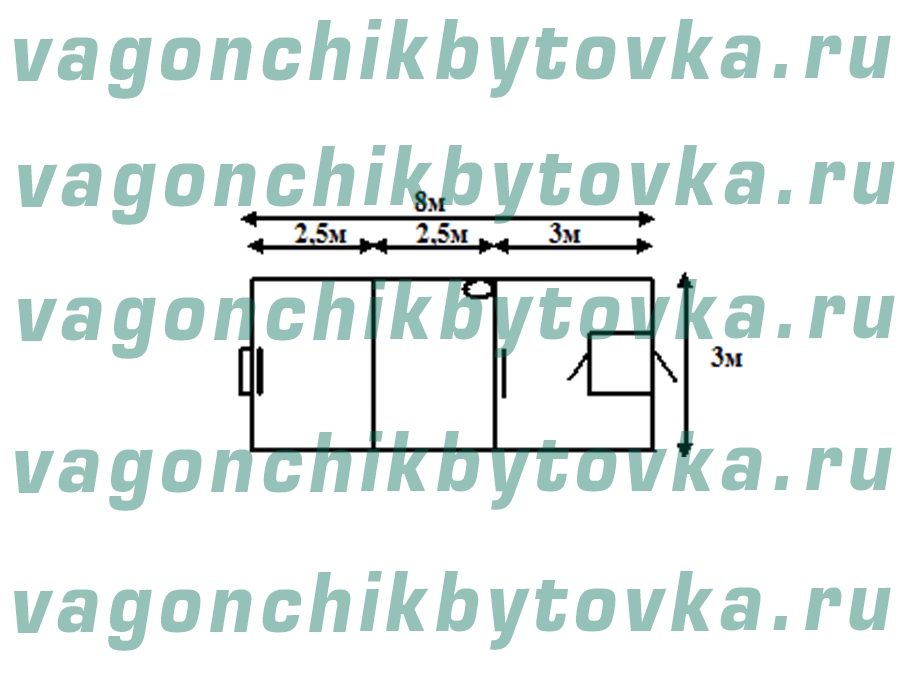 Подстанция из негабаритного БК 8*3